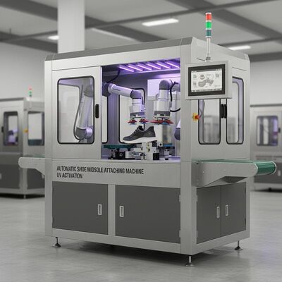 Automatic Shoe Midsole Attaching Machine With UV Activation