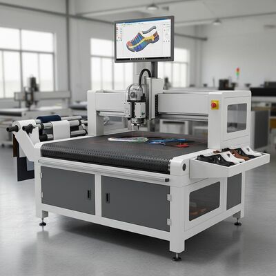 CNC Automatic Shoe Upper Pattern Cutting Machine With Vision System