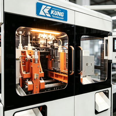 High‑Efficiency Double‑Station Fully Automatic Extrusion Blow Moulding Machine with PLC Touch Screen for PE HDPE Hollow Plastic Bottles