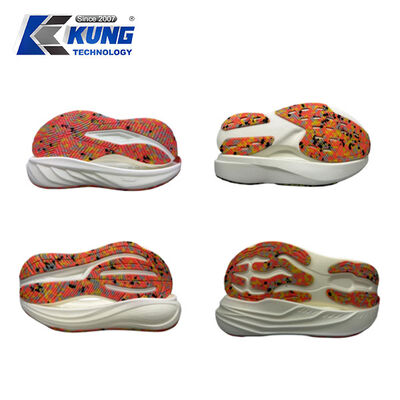 EVA Shoe Midsole With CPU Outsole, Lightweight Shock Absorption, Anti Slip CPU Sole For Sports Sneakers