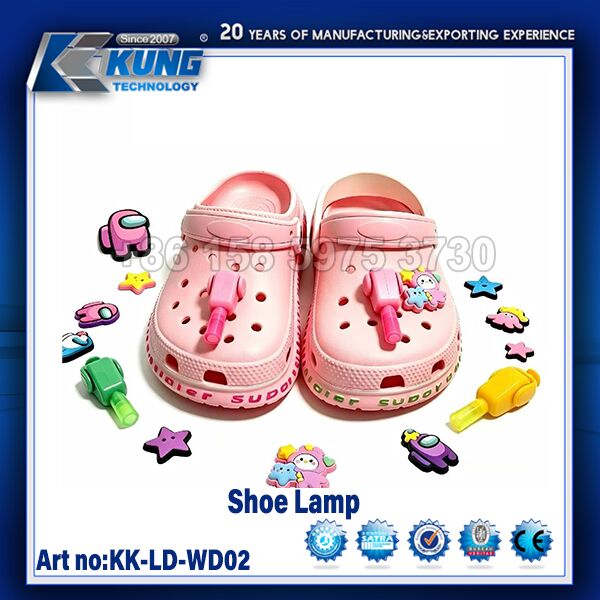 Creative Glowing LED Shoe Light with Colorful Lights for Easy Installation on Crocs