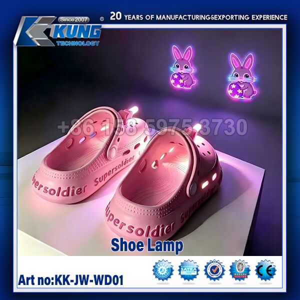 Creative Glowing LED Shoe Light with Colorful Lights for Easy Installation on Crocs