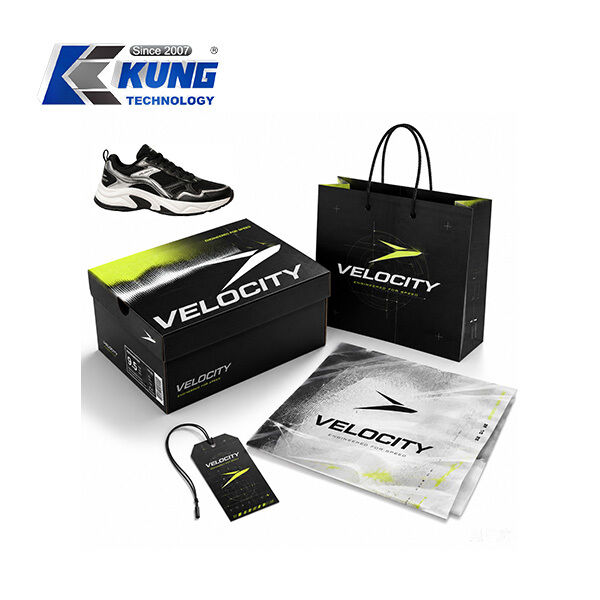 Innovative custom shoe boxes hang tags shopping bags and tissue paper for shoemaking packaging