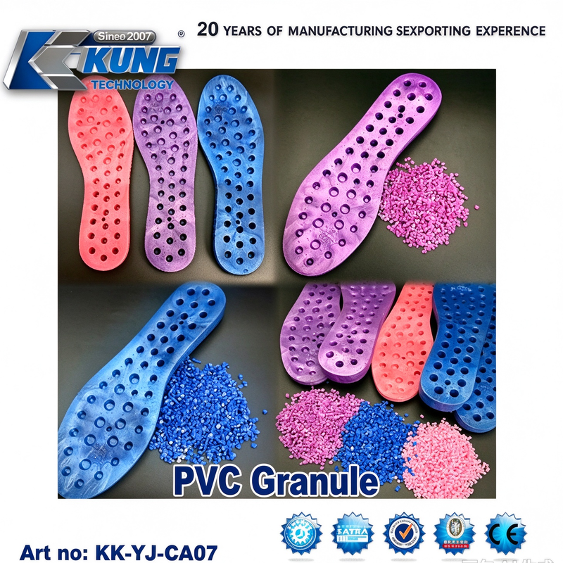 Colored PVC Granule Raw Material For Shoe Sole Production