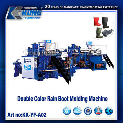 Máquina de moldeo de botas de lluvia de color único y doble máquina de inyección de PVC / TPU