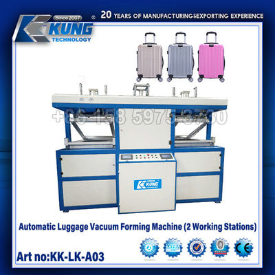 Automatic Luggage Vacuum Forming Machine (2 Working Stations)For Luggage Vacuum Forming