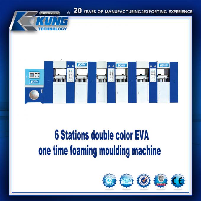 Máquina doble de EVA Foaming /Pressing del color de dos estaciones