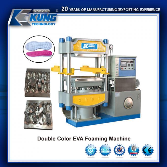 (Máquina de EVA) máquina de moldear del color de las estaciones dobles de EVA Foam 6