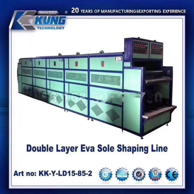 Horno de una sola capa de Constant Temperature Shaping Belt Conveyor para EVA Sole