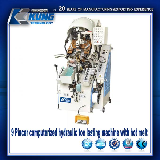Garra hidráulica de Toe Lasting Automatic Gluing Machine 9