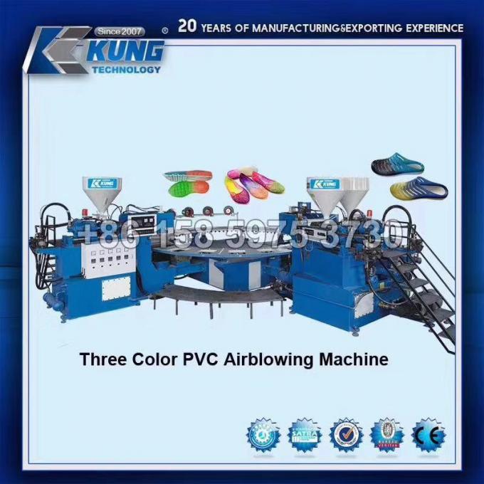 Máquina tricolor del PVC Airblowing