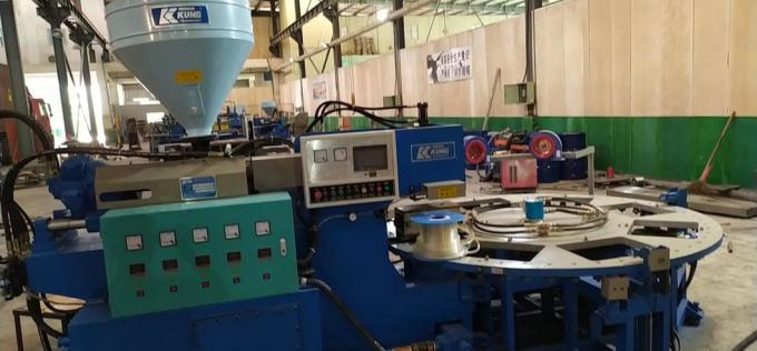 Sola máquina del PVC Airblowing del color de 6 estaciones