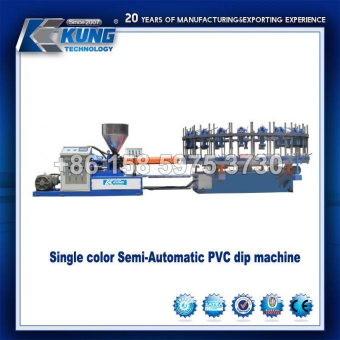Sola máquina semiautomática de la inyección de la INMERSIÓN del PVC del color de 20 estaciones