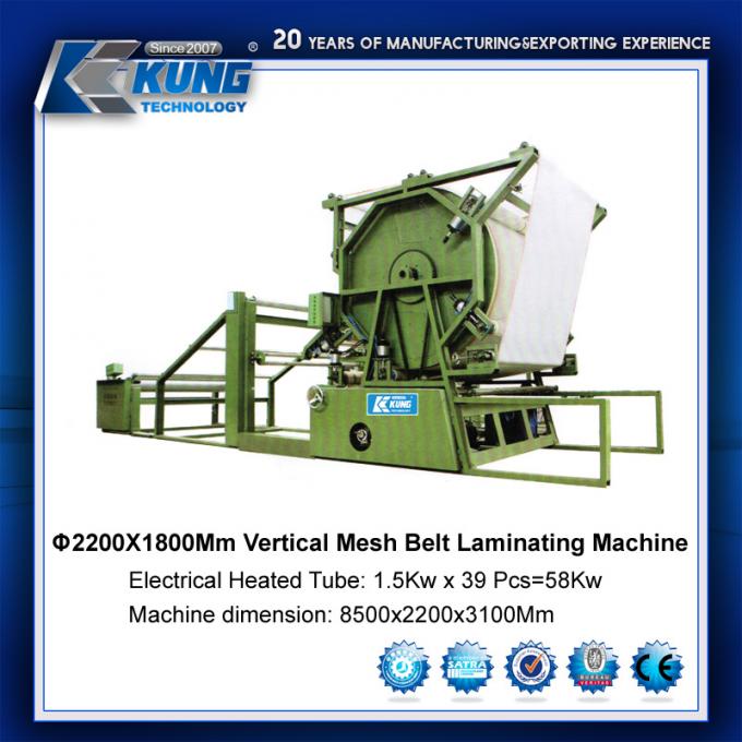 Función eléctrica antiusura de Mesh Belt Laminating Machine Multi 0